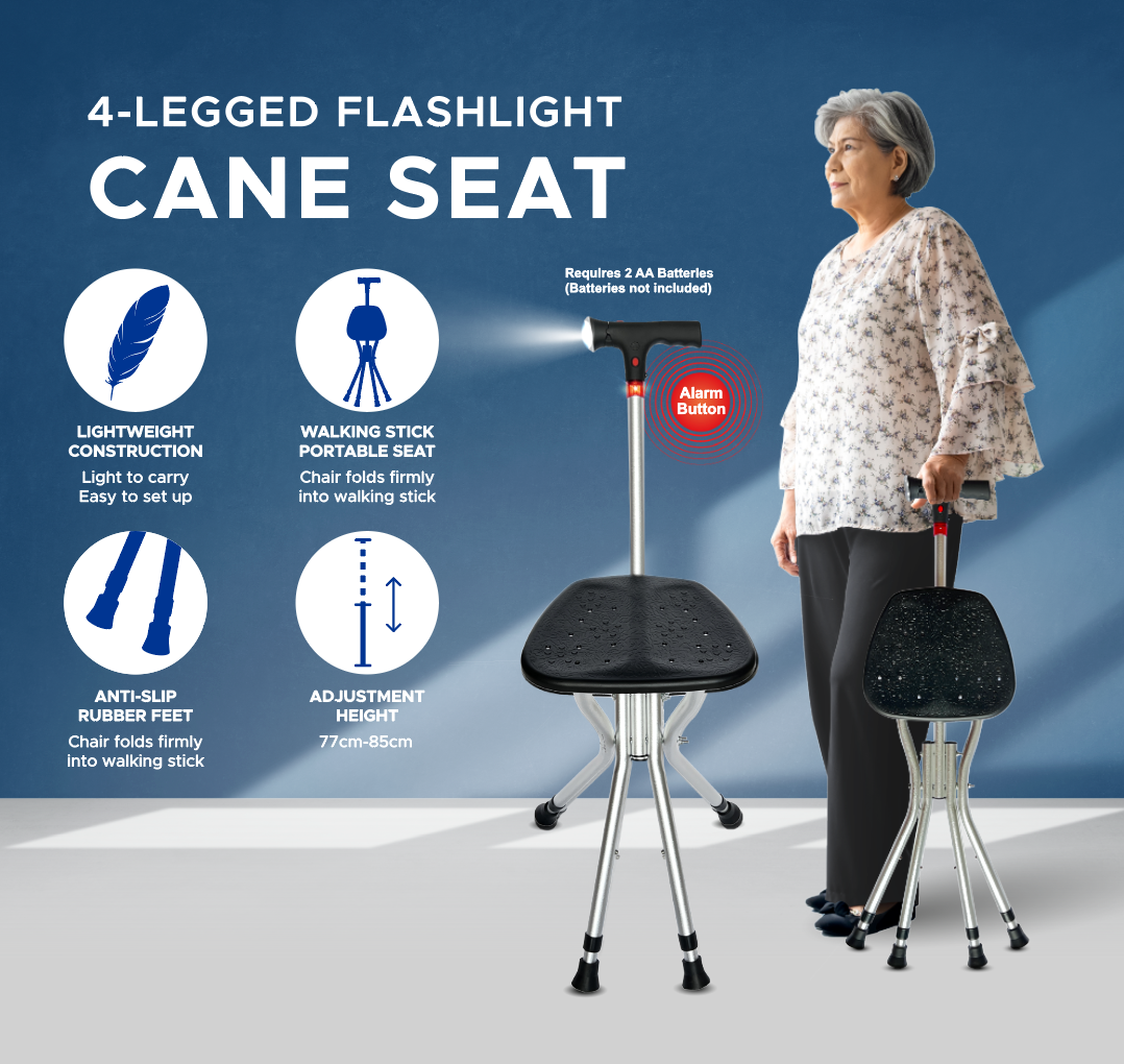 Sit and Walk with Confidence: A Guide to Choosing the Right Cane with a Seat for Seniors