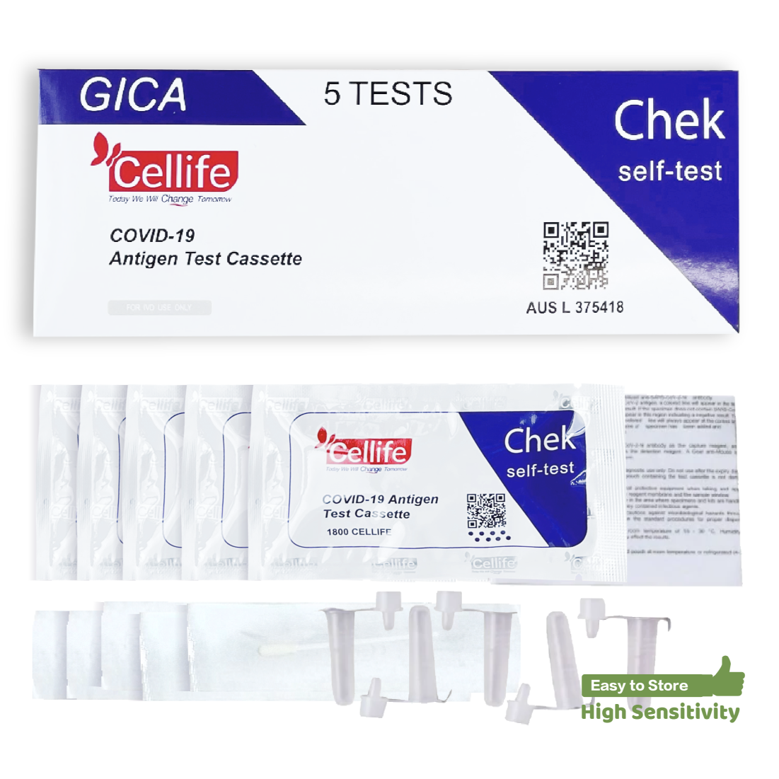Cellife Rapid Antigen Test Kit Exp: 01/2025