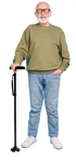 Foldable Walking Stick with Flashlight