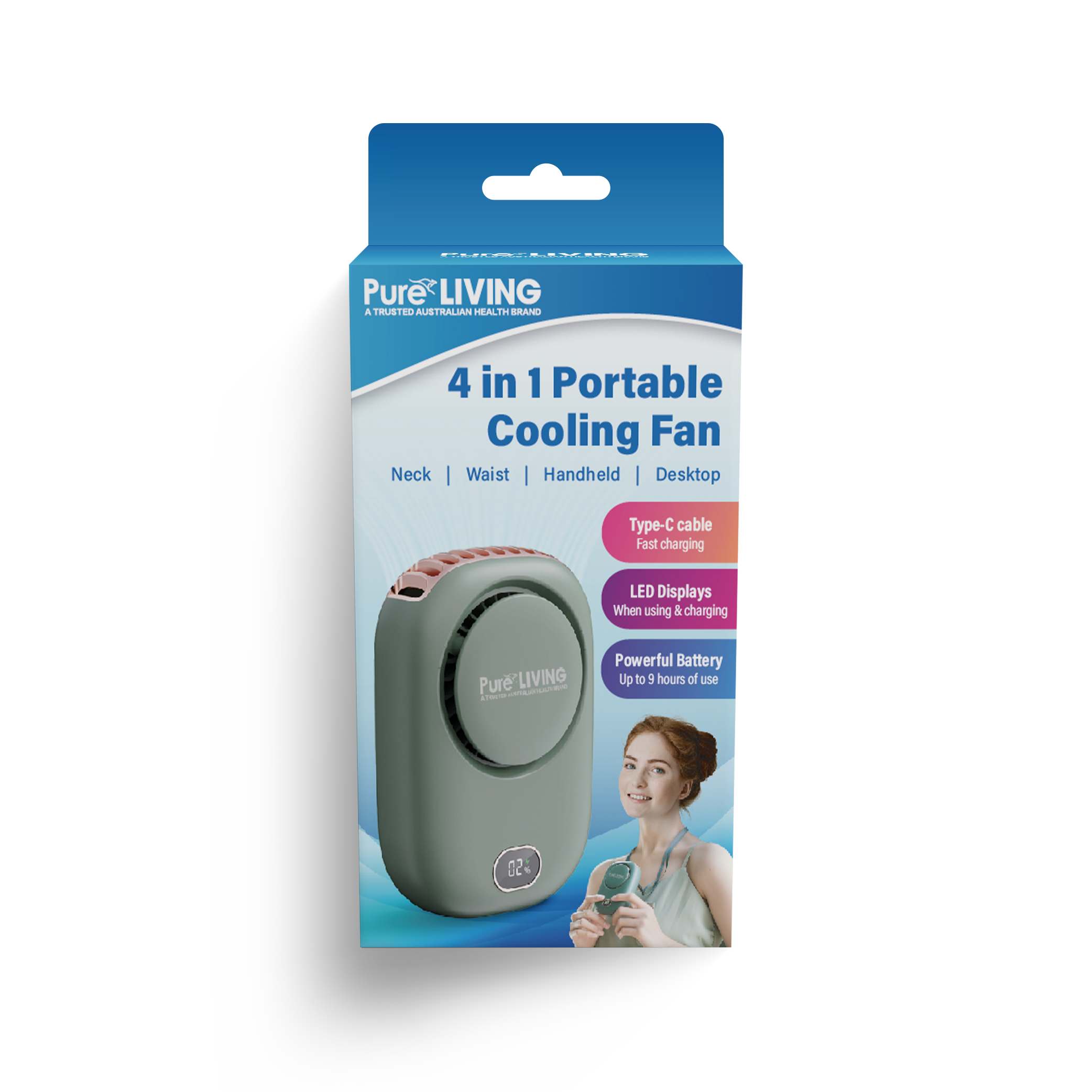 4 in 1 Portable Cooling Fan