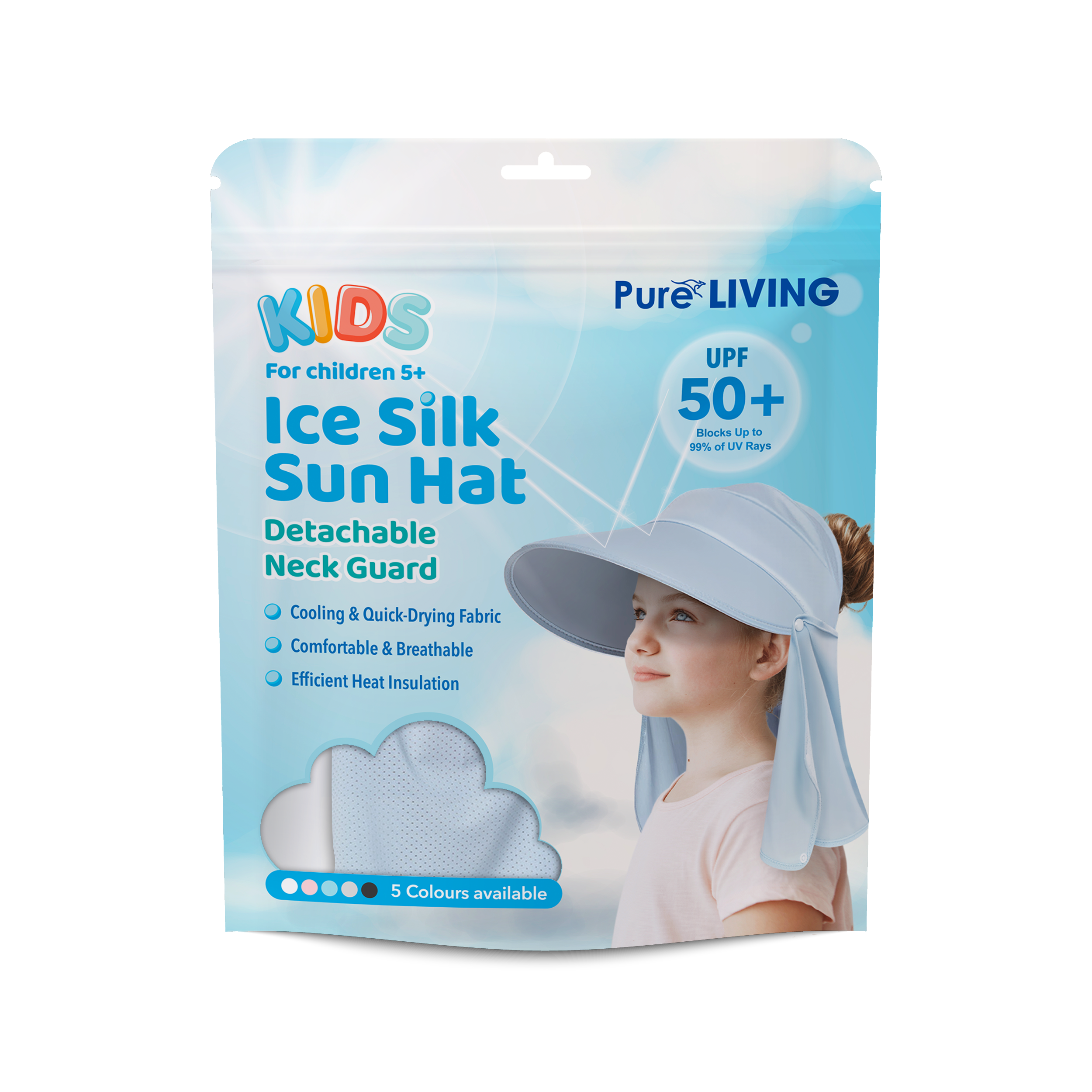 Ice Silk Sun Hat with Neck Guard