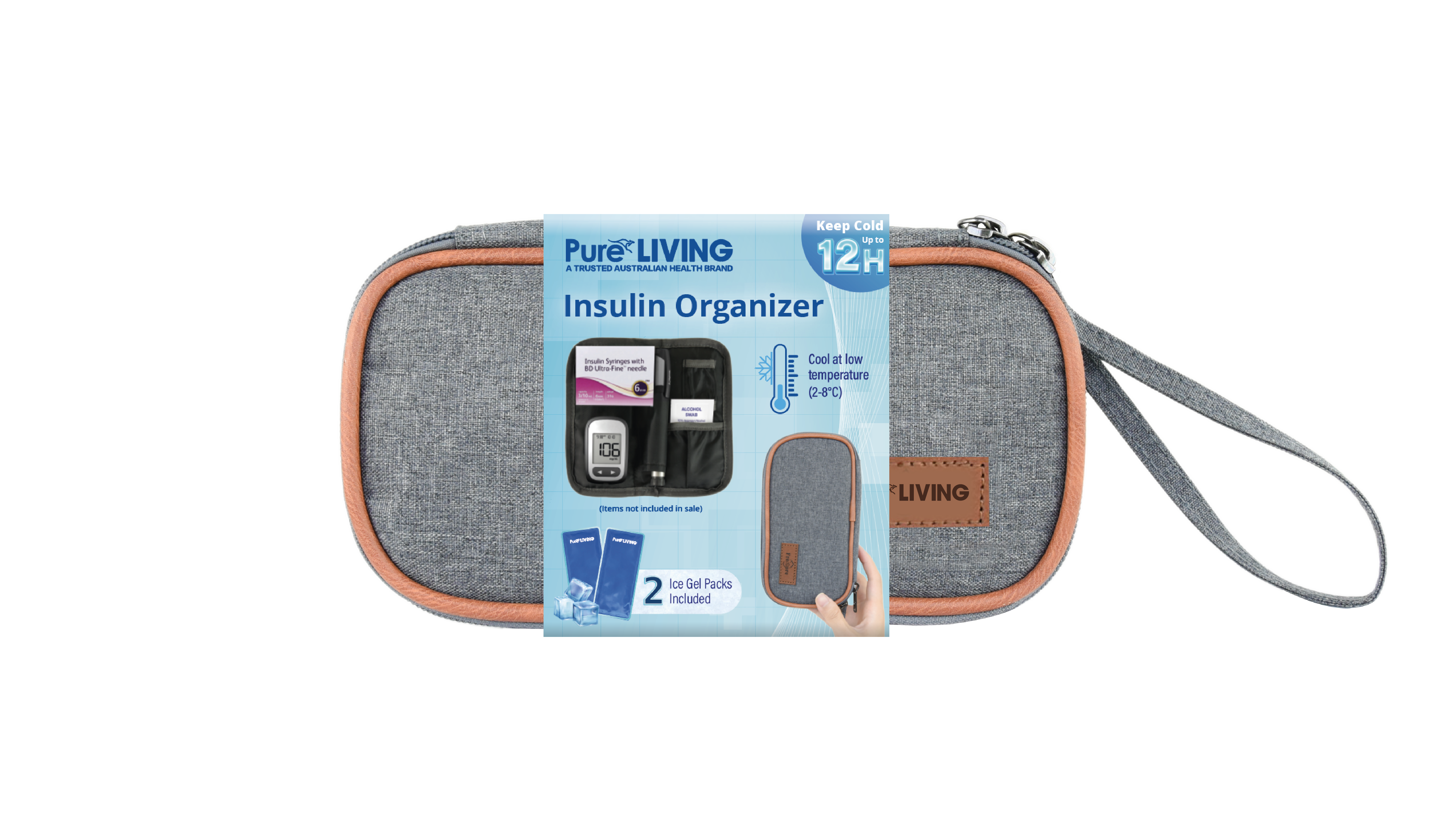Insulin Organizer (With 2 Ice Bags)