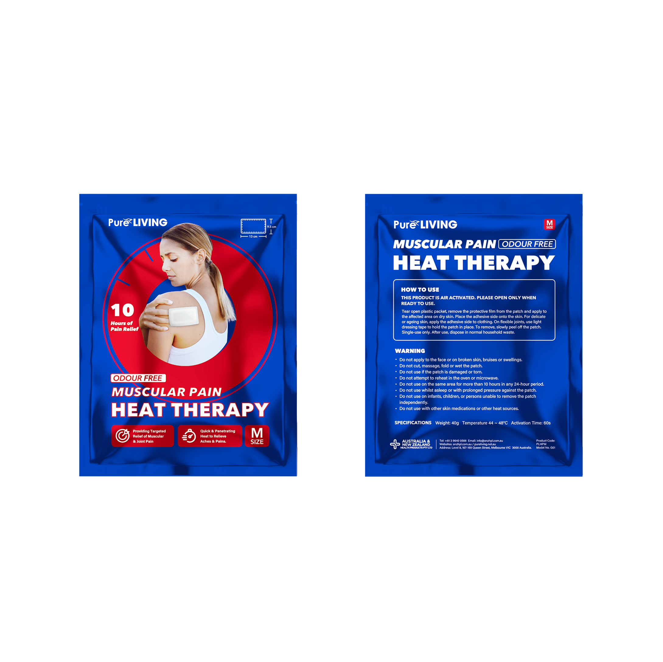 Muscular Pain Heat Therapy 2pc