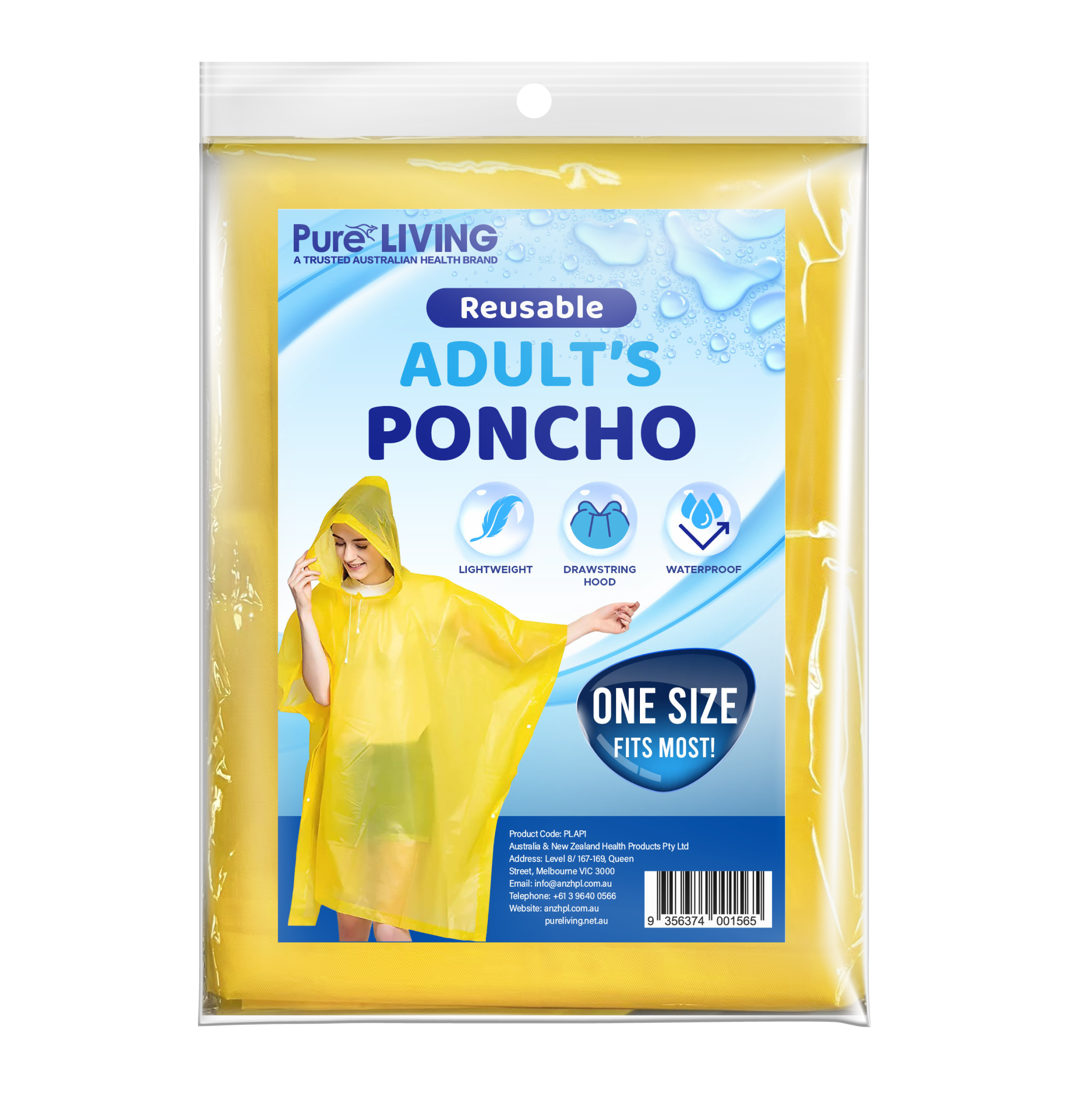 Adult Poncho (Disposable or Reusable)