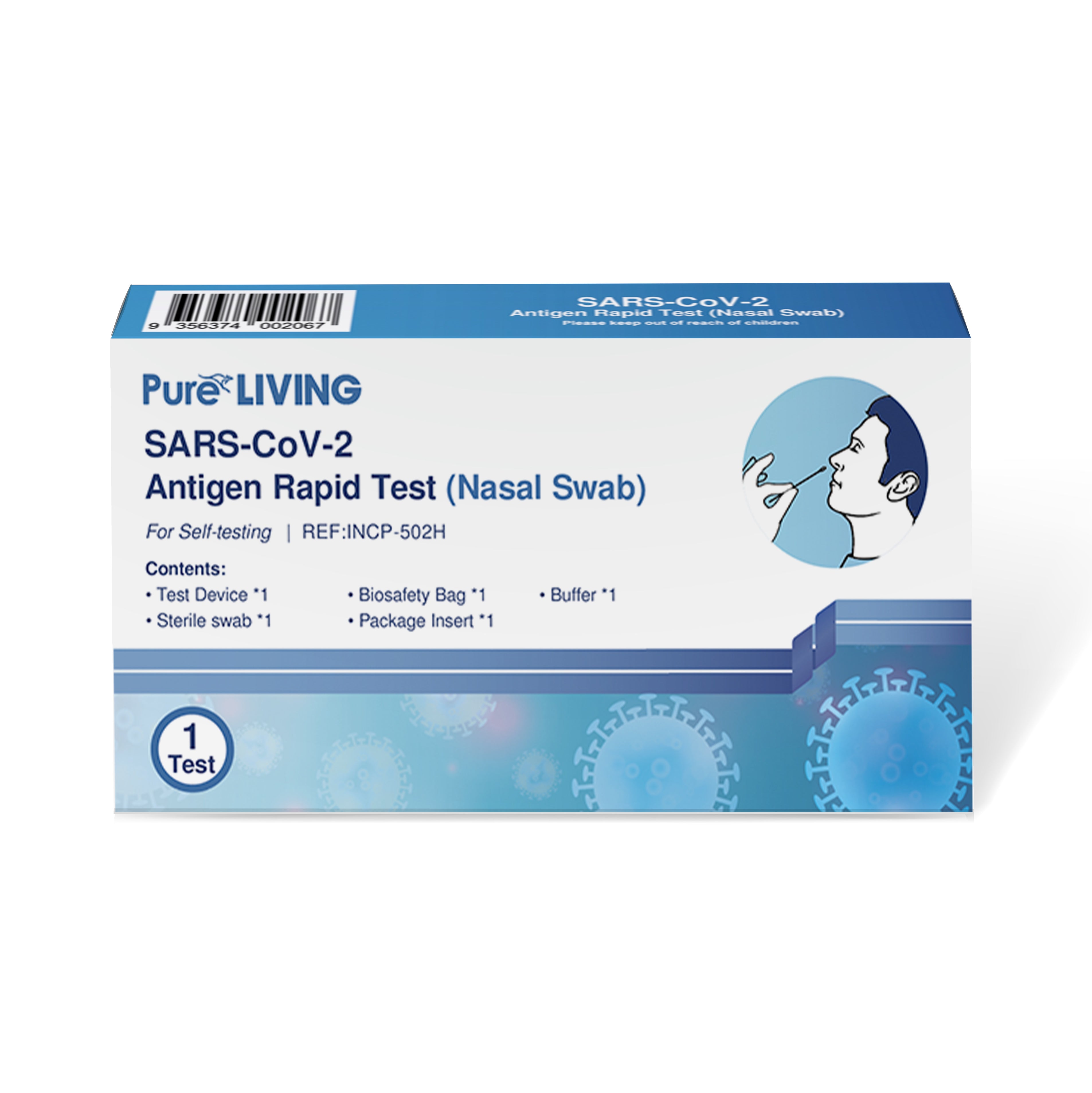 Pure Living SARS-CoV-2 Rapid Test - Nasal