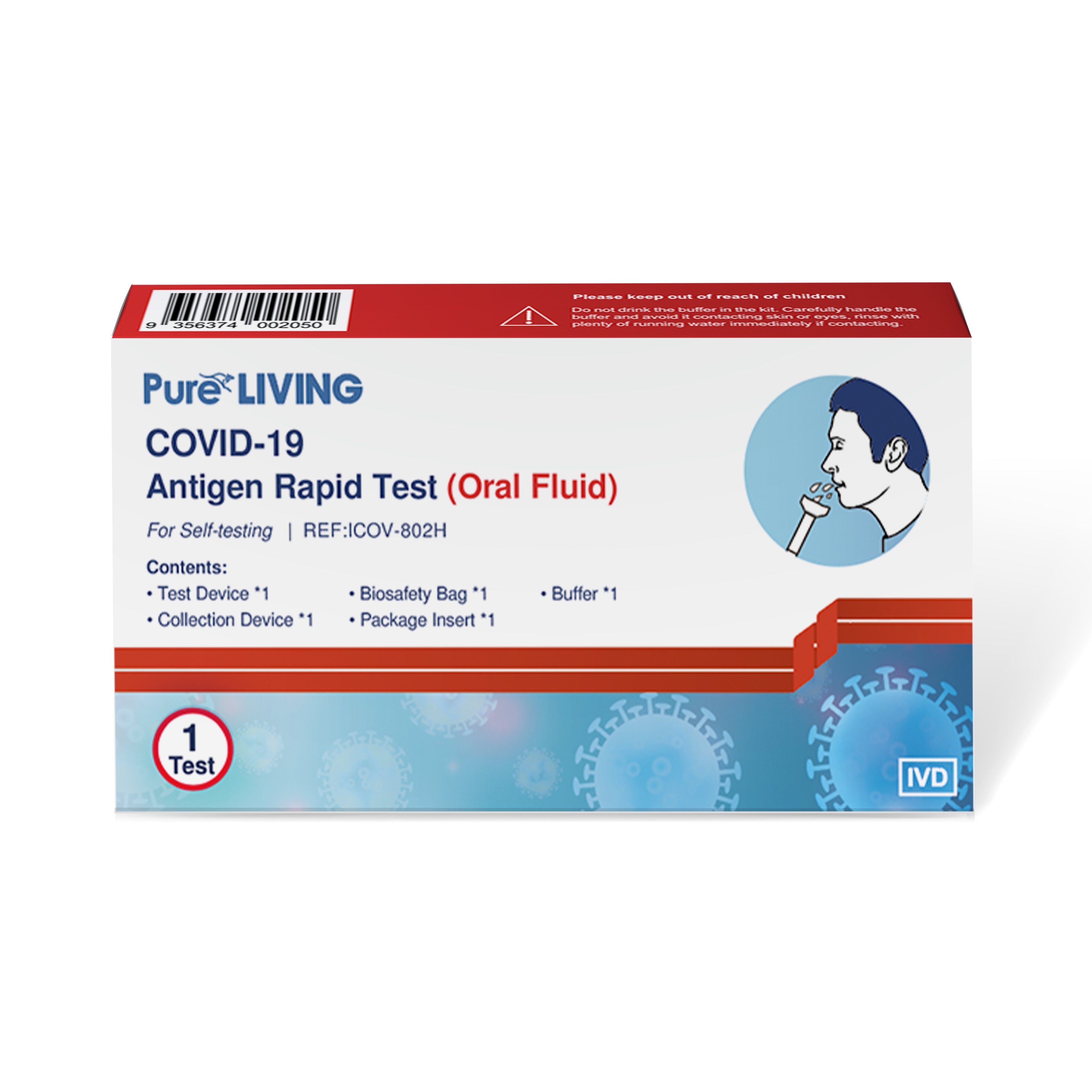 Pure Living Covid-19 Antigen Rapid Test - Oral