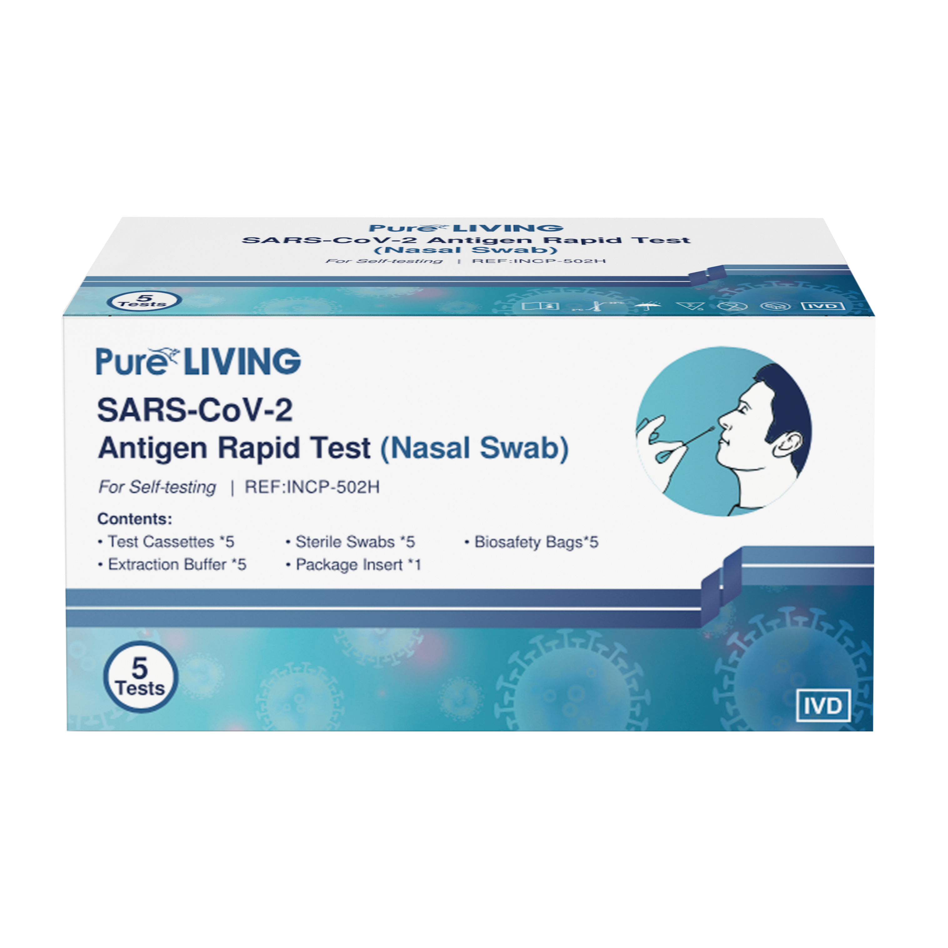 Pure Living SARS-CoV-2 Rapid Test - Nasal