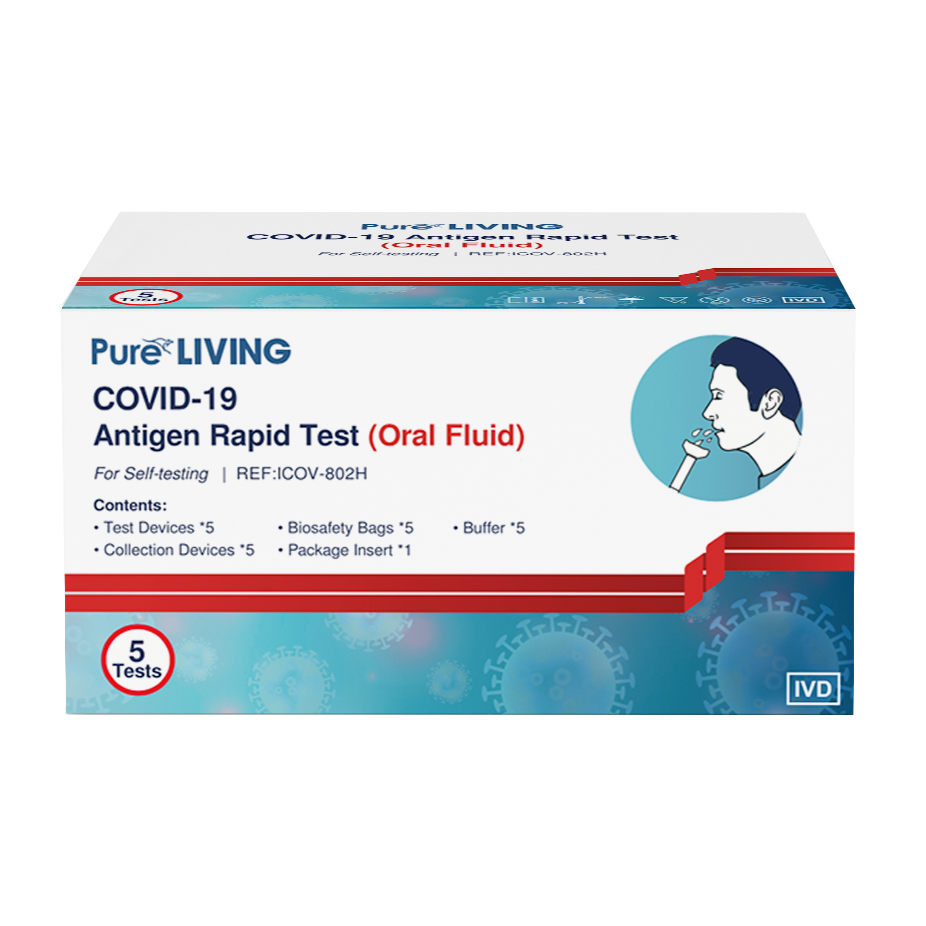 Pure Living Covid-19 Antigen Rapid Test - Oral